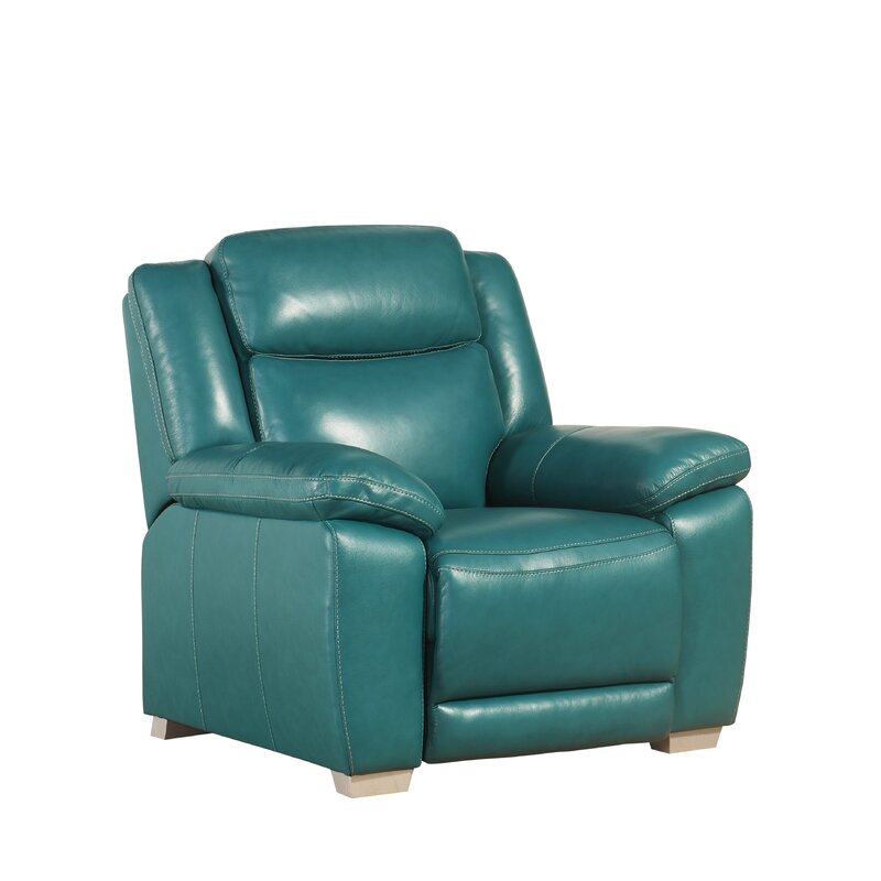 Red Barrel Studio Evansburg Leather Manual Recliner  